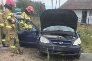 To auto wpadło do rowu