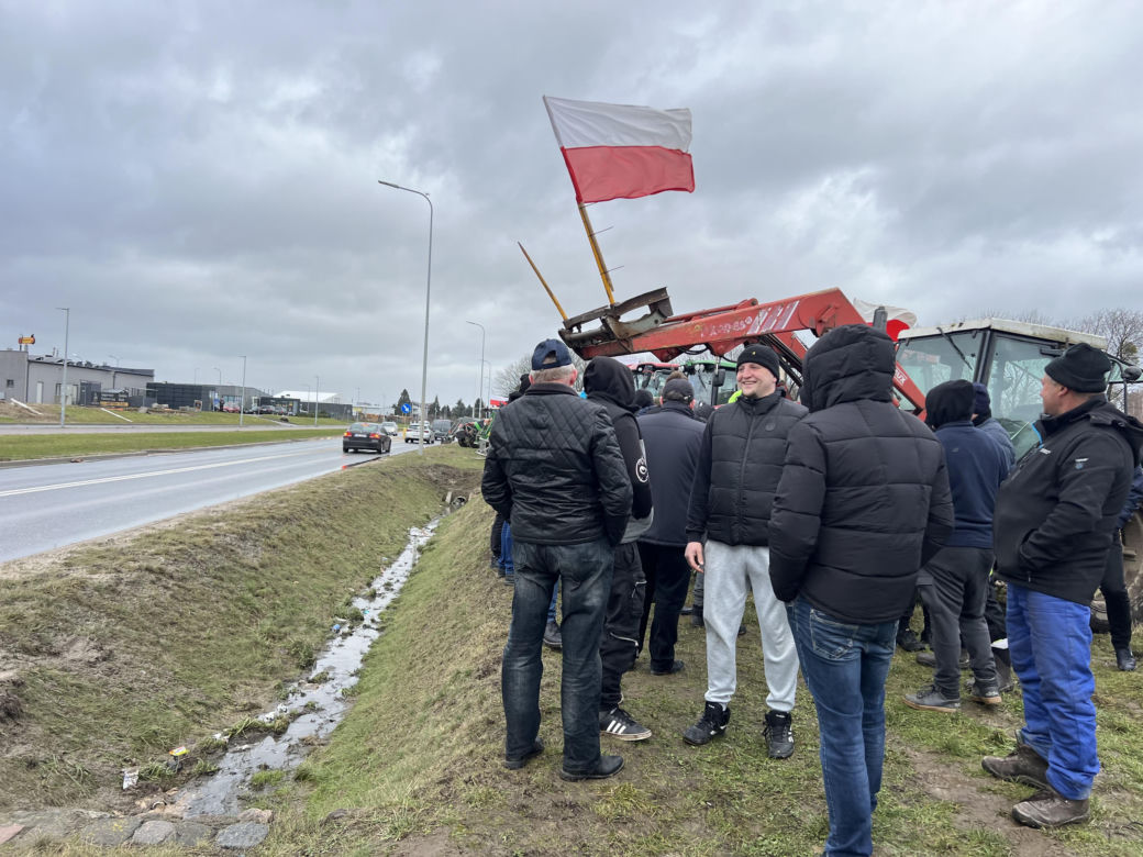 Protest rolników na Pomorzu. Kosakowo
