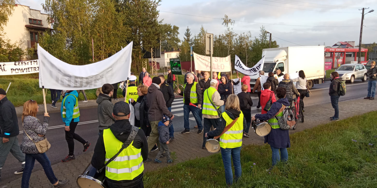 Wielki protest w Skawinie