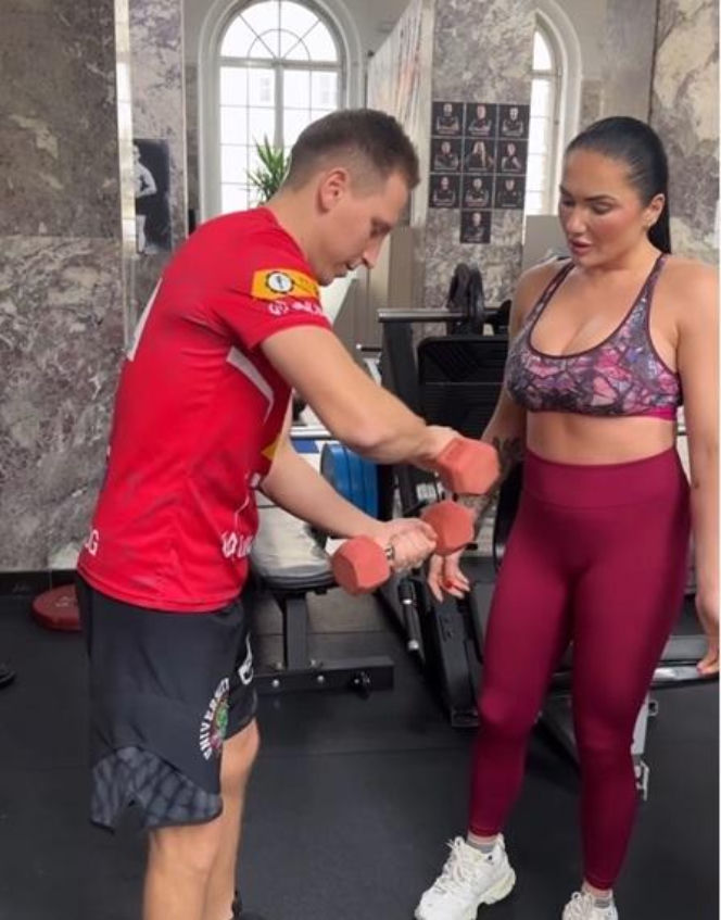 Ewa Brodnicka na treningu