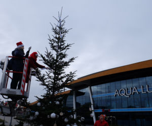 Eskowa choinka stanęła przez Aqua Lublin!