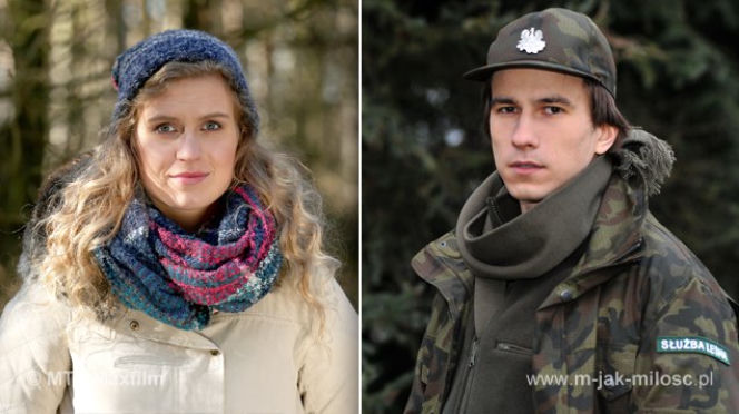M jak miłość, Natalka Mostowiak (Marcjanna Lelek), leśniczy Franek (Piotr Nerlewski)