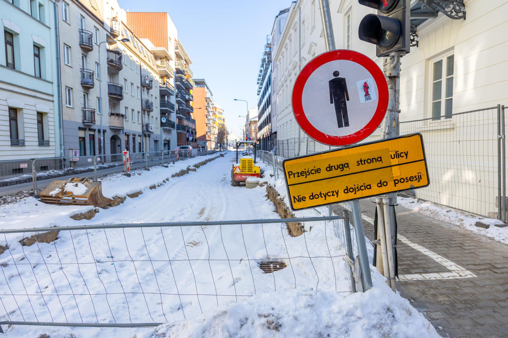 Przebudowa ul. Okrzei w Warszawie