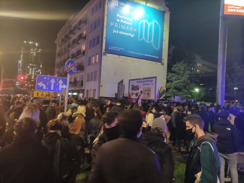 Protest kobiet w Warszawie