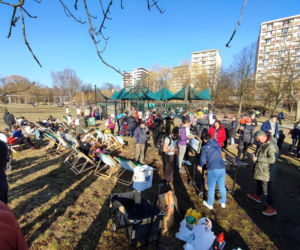 Marzannę zastąpili… Putinną. Pierwszy dzień wiosny w Kielcach