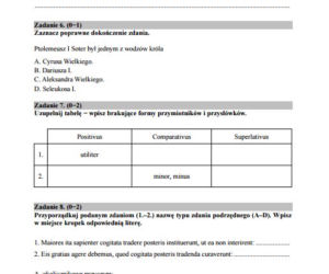 Matura 2016 język łaciński poziom rozszerzony