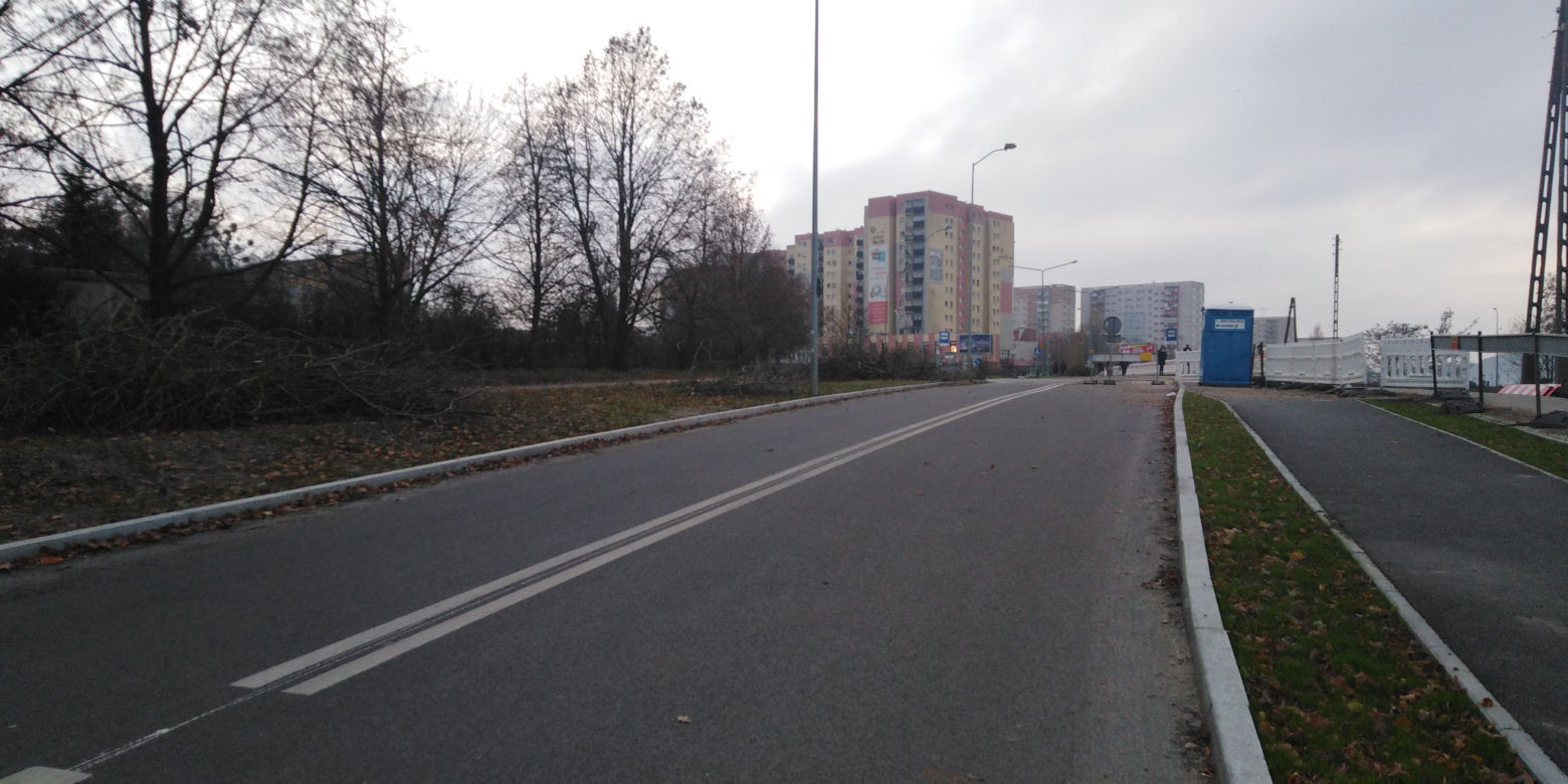 Ulica Szafera w przeddzień rozpoczęcia przebudowy