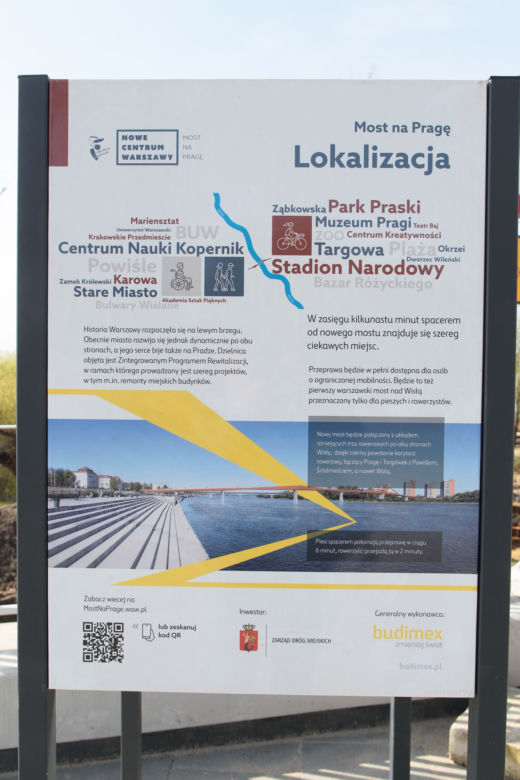 Konferencja prasowa dotycząca Mostu Pieszo-Rowerowego