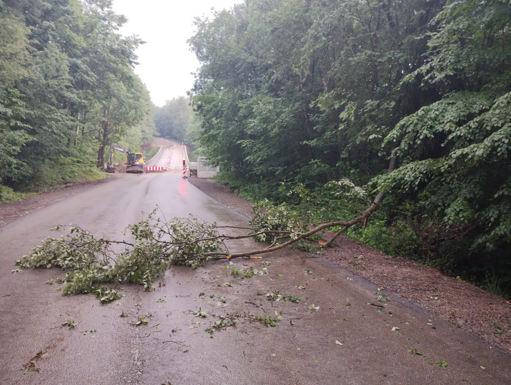 Gwałtowna burza w Żywcu