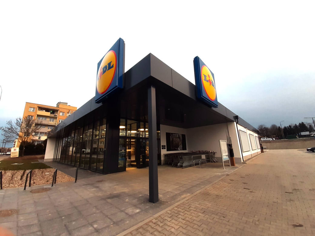 Nowy Lidl w Białymstoku na Wysokim Stoczku - ul. Antoniuk Fabryczny