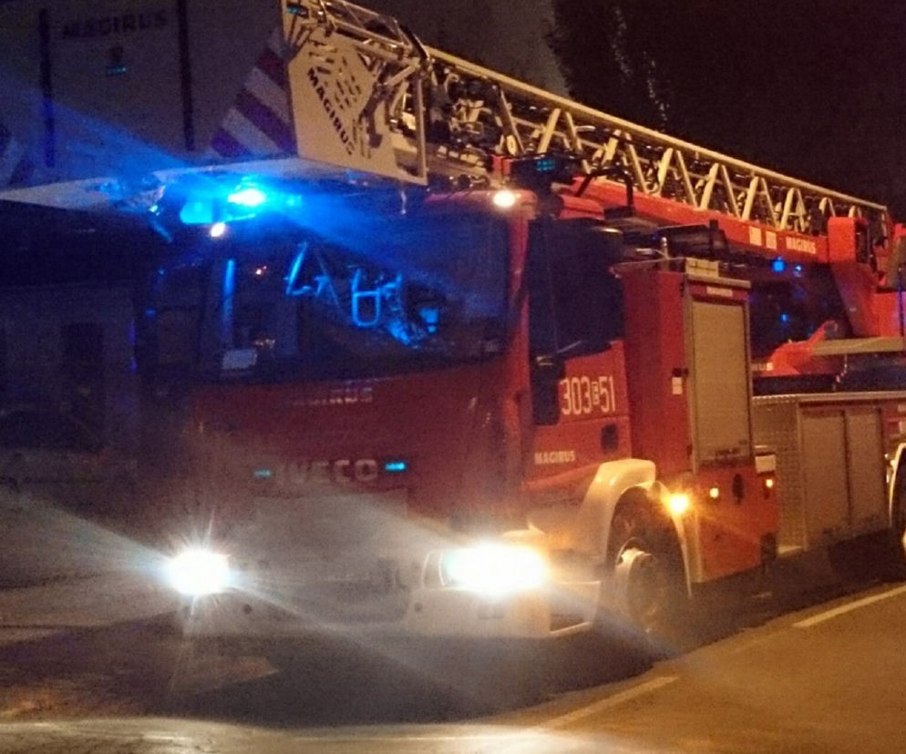 Tragiczny pożar w Lucynowie. Dwie osoby się ewakuowały, jedna nie zdążyła