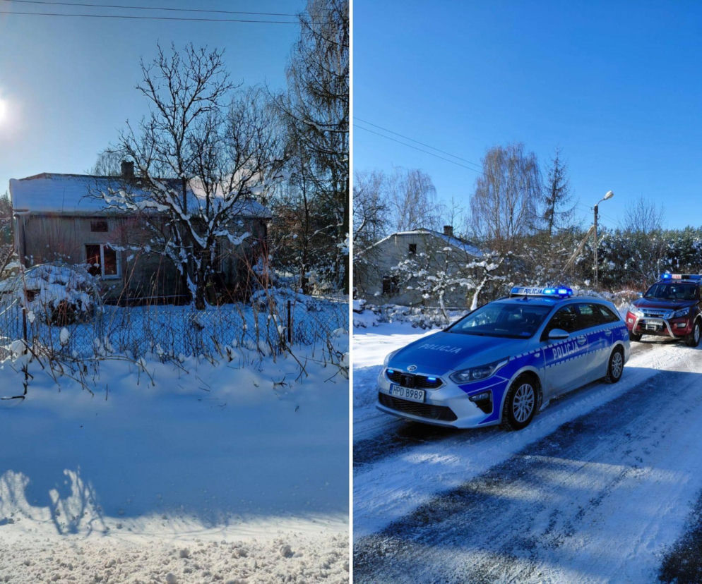 Tragiczny pożar domu pod Łęczną. Nie żyją dwie kobiety