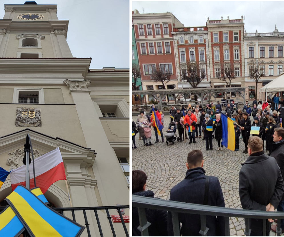 Manifestacja na leszczyńskim rynku
