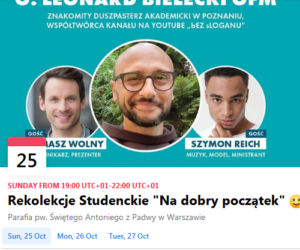 Szymon z Hotel Paradise bierze udział w rekolekcjach 