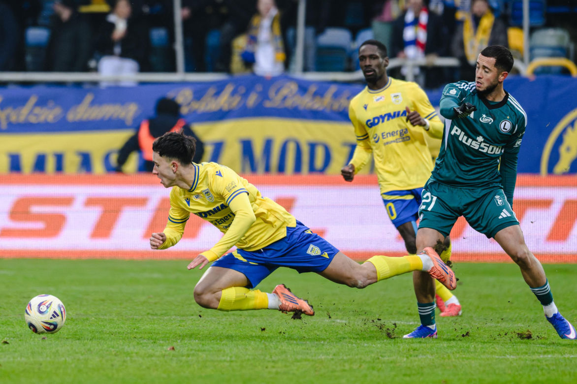 Arka Gdynia - Legia Warszawa: Zdjęcia z boiska