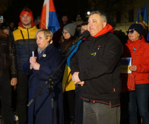 Wojna na Ukrainie. Bydgoszczanie protestowali przeciwko rosyjskiej agresji [ZDJĘCIA]