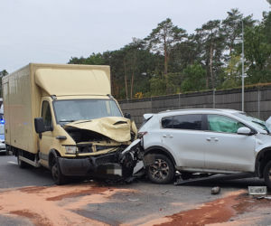 Wypadek w al.Krakowskiej. Uszkodzone trzy auta