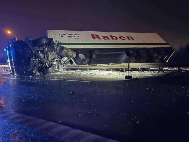 Zablokowana droga S7 w Skarżysku-Kamiennej