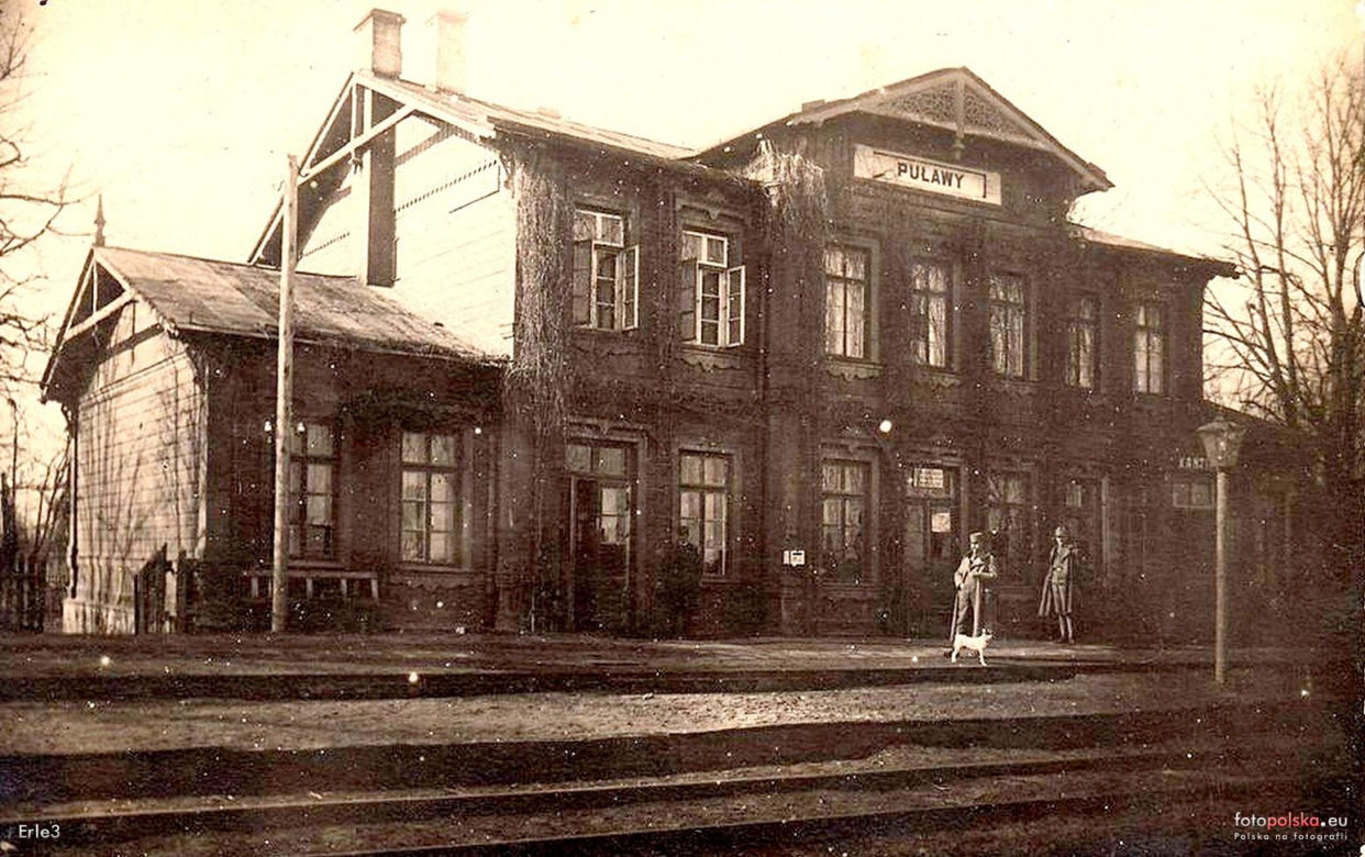 Dworce kolejowe w woj. lubelskim 100 lat temu