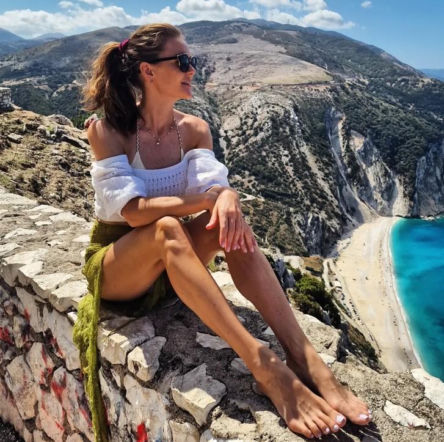 Agnieszka Radwańska na wakacjach