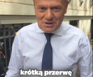 Premier Tusk skoczył na włoską pizzę! Pizza for Donald!