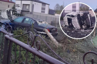 Staranowała mercedesem trzy bramy, jaguara i skosiła dwie latarnie. Jechała po kielichu