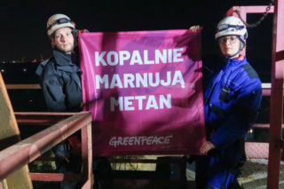 Akcja Greenpeace Knurów