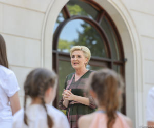 Agata Duda spotkała się z dziećmi