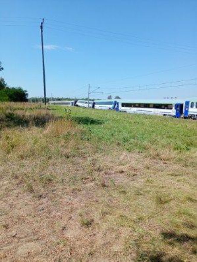 Wypadek na przejeździe kolejowym w Sokolnikach Suchych