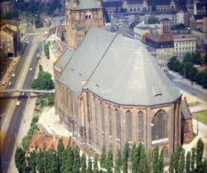 Szczecin z lotu ptaka w latach 80. XX wieku