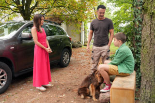 Barwy szczęścia odc. 3297. Mariusz (Rafał Cieszyński), Kasia (Katarzyna Glinka), Ksawery (Bartosz Gruchot)