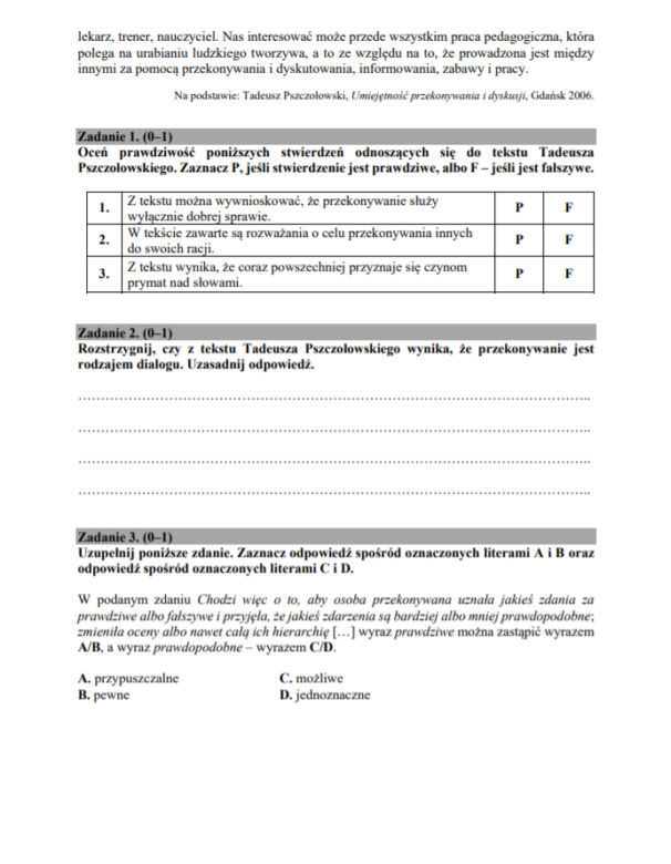 Matura 2020 - ARKUSZE CKE, ODPOWIEDZI, ZADANIA, WYPRACOWANIE język polski