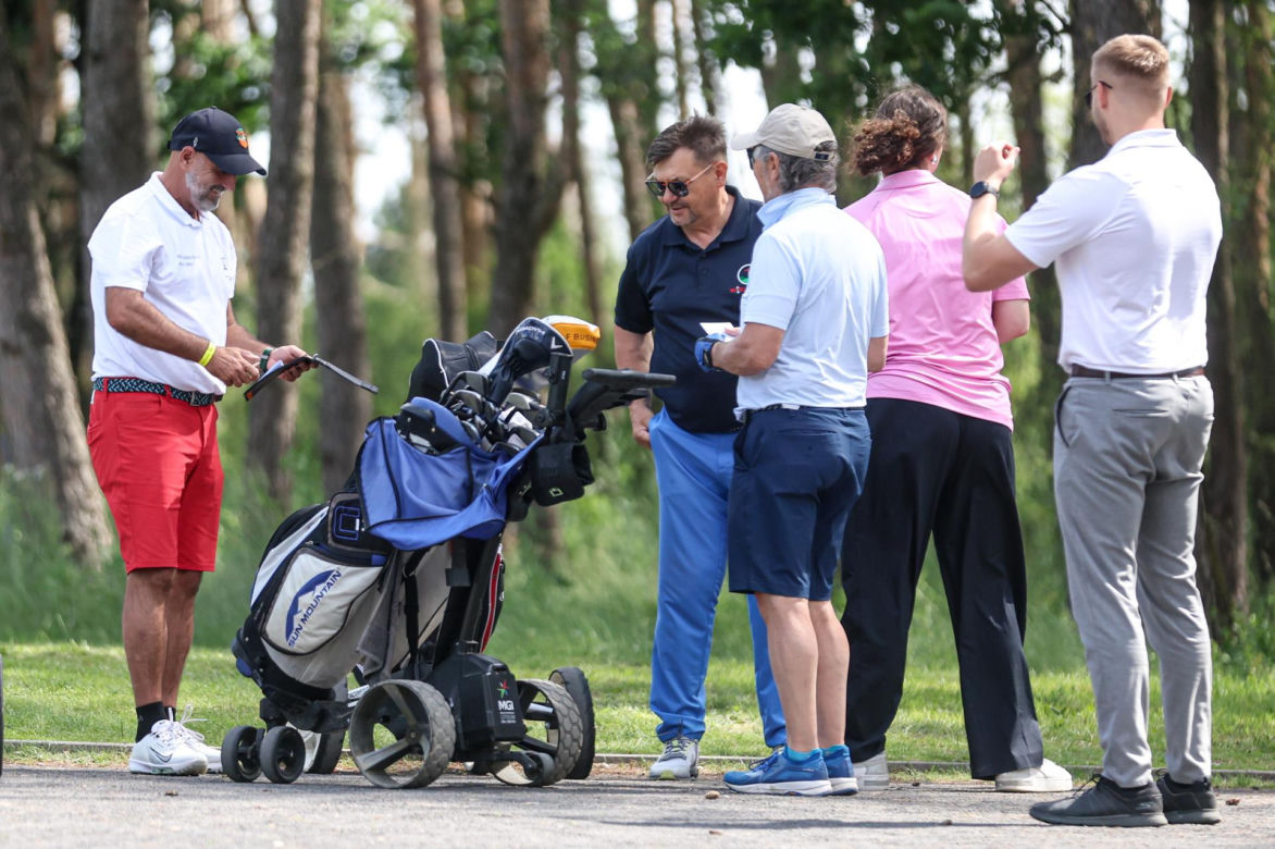 Michał Probierz na polu golfowym