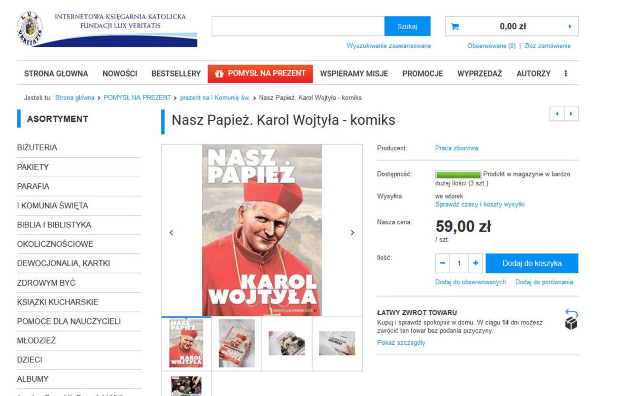 Prezenty na I Komunię od ojca Rydzyka. Ceny powalają 
