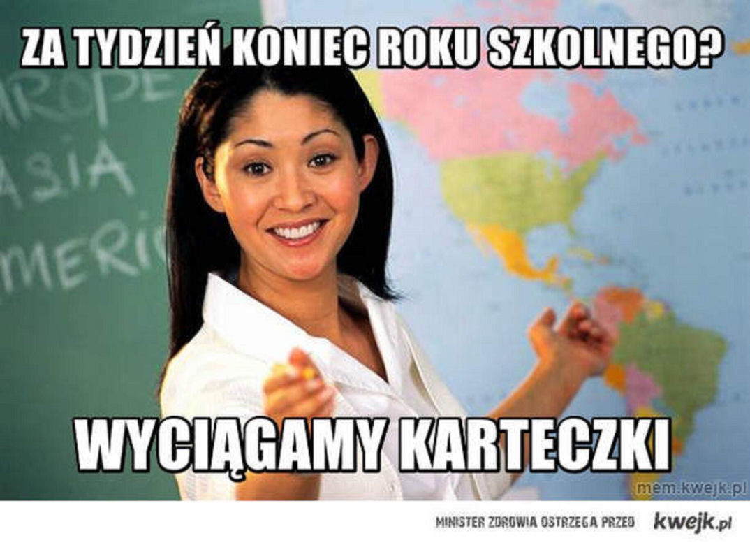 Zakończenie roku szkolnego - memy