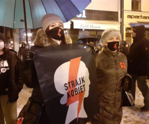 Protest na ulicach Torunia 28 stycznia