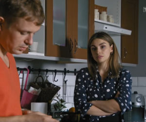 Barwy szczęścia, odcinek 2360, Klara (Olga Jankowska), Hubert (Marek Molak)