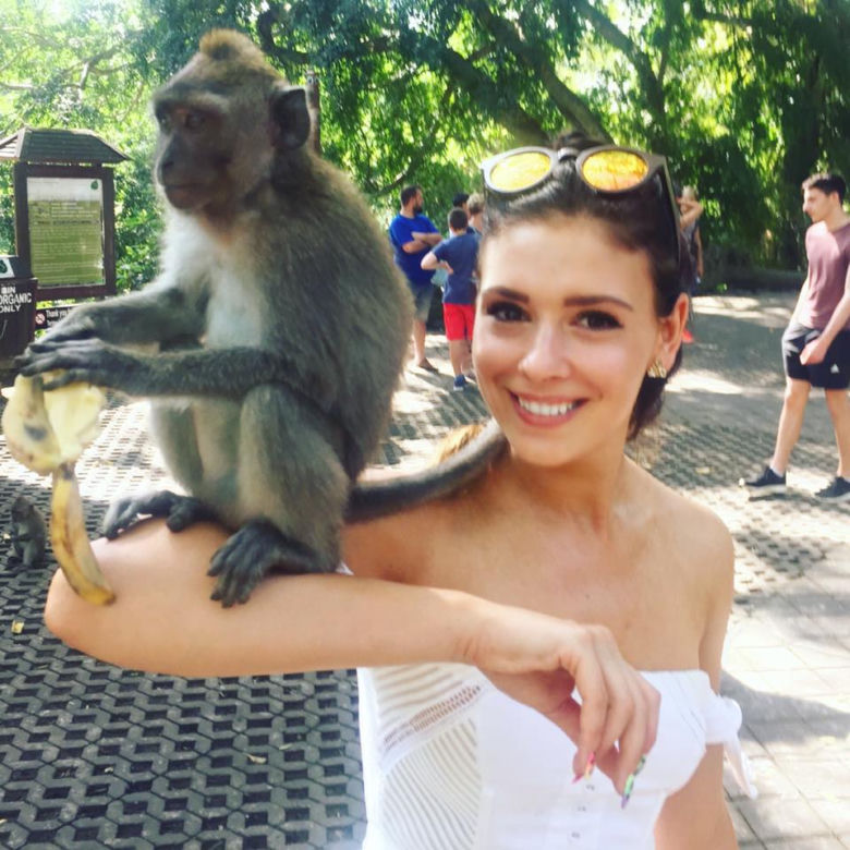 Klaudia Halejcio na wakacjach na Bali