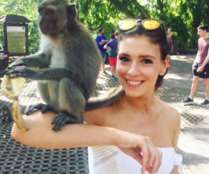 Klaudia Halejcio na wakacjach na Bali