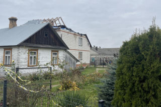 Nowy dom Wesołowskich. Poprzedni został zniszczony podczas akcji przeciw rosyjskim dronom