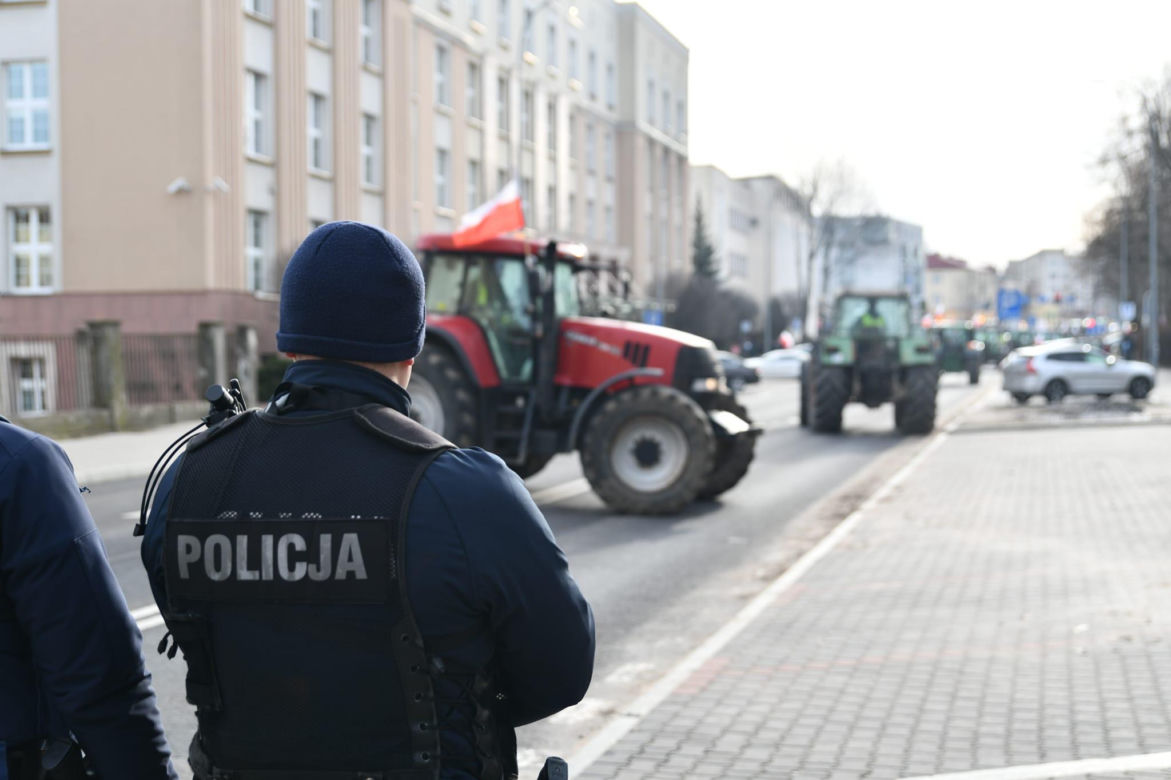 Protest rolników w woj. podlaskim (9.02.2024)