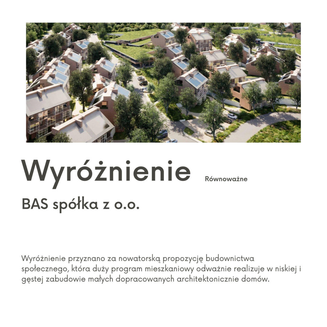 Konkurs na STBS w Szczecinie - wyróżnione prace