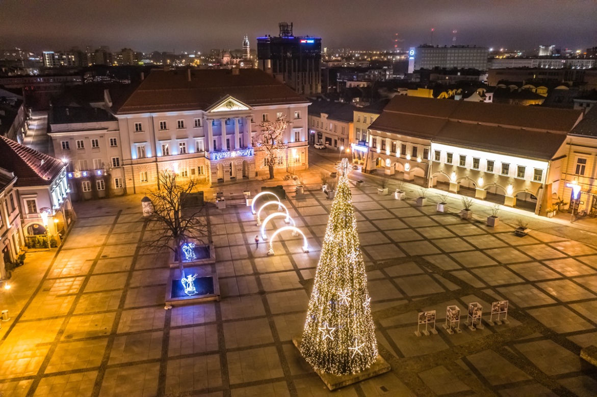 Kielce iluminacje świąteczne 2020