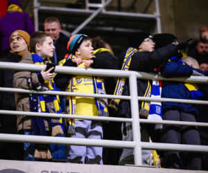 Arka Gdynia - Lechia Gdańsk: Zdjęcia kibiców z derbów Trójmiasta w ramach 23. kolejki PKO BP Ekstraklasy