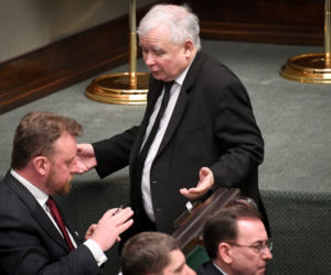 Jarosław Kaczyński  i Łukasz Szumowski