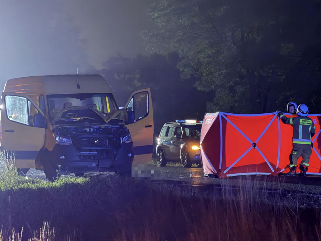 Śmiertelne potrącenie człowieka na prostej drodze. Nie miał szans