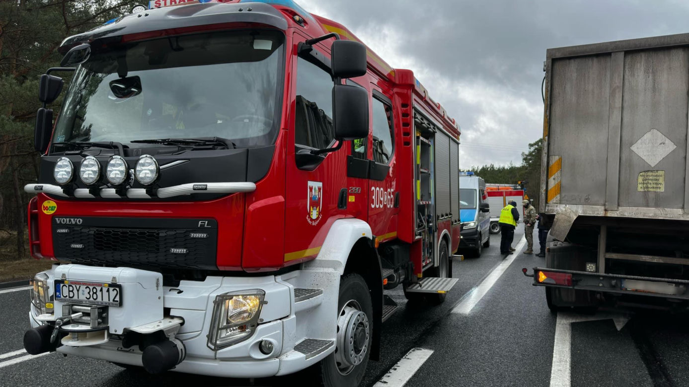 Tragiczny wypadek w miejscowości Przyłubie pod Bydgoszczą. Zdjęcia z miejsca zdarzenia