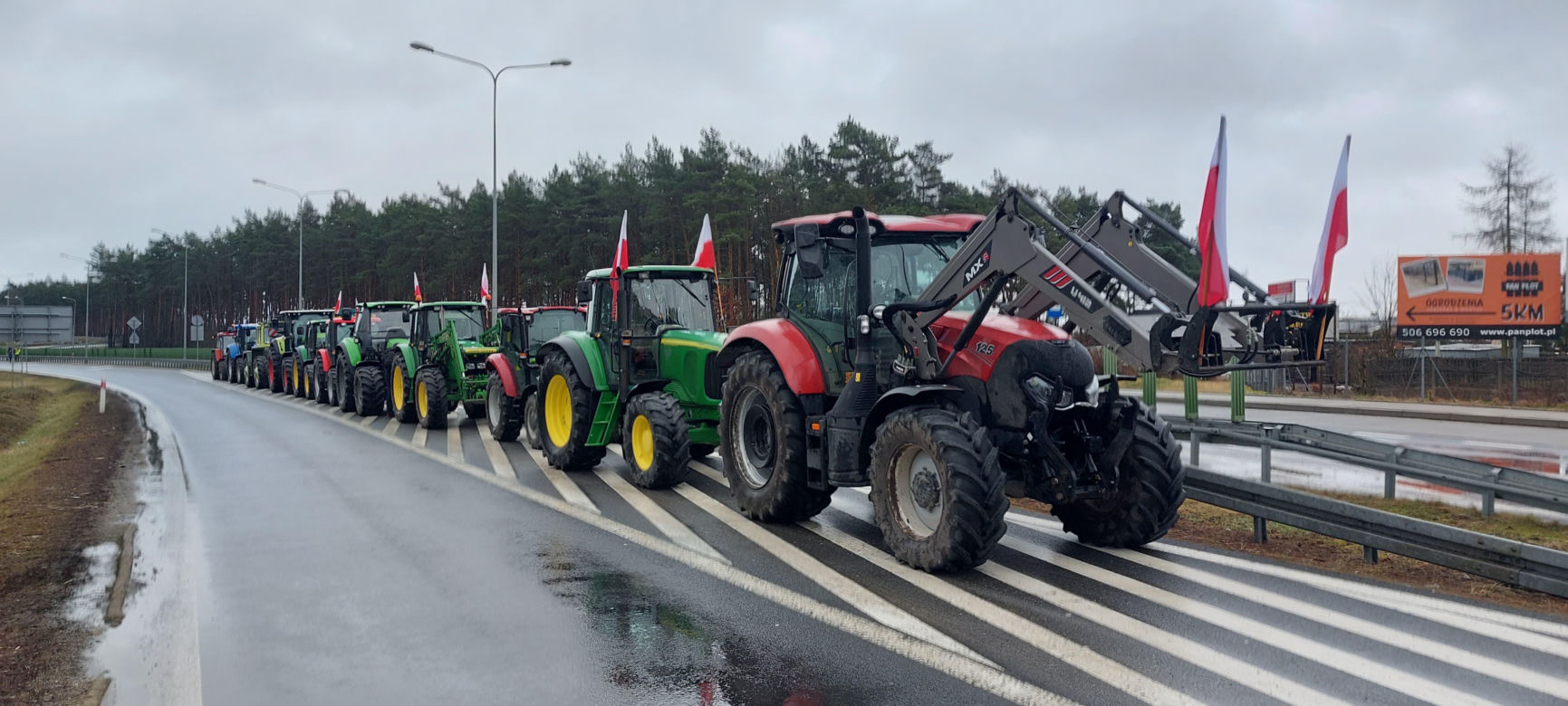 Pod Poznaniem trwa protest rolników! 