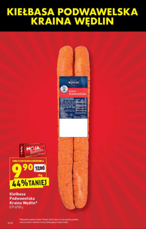 Biedronka - SZALONE promocje w nowym roku!  Kiełbasa i kosmetyki za 1 zł, parówki za DARMO!