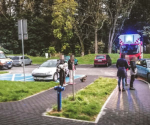 Zabrze: Mężczyzna został przygnieciony przez barierkę balkonu [ZDJĘCIA]